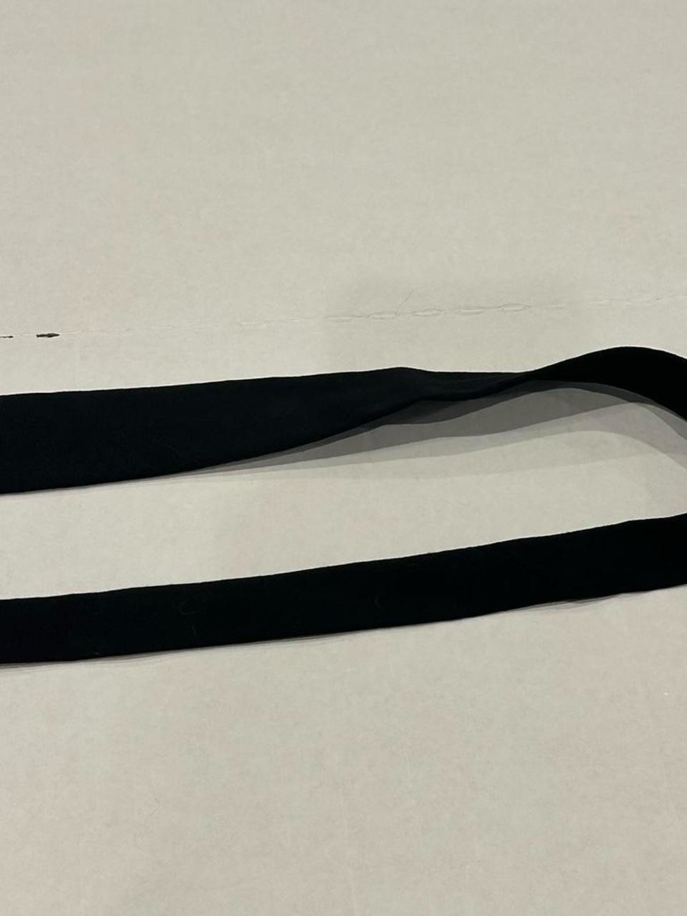 Vintage US Military Black Wool Tie Pentomic Era Cold War Uniform Accessory Rare